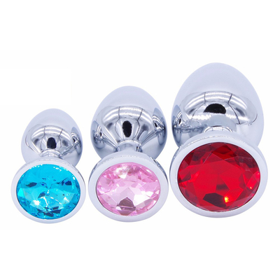 Diversi colori Gioielli sessuali Metalli di anal plug per adulti