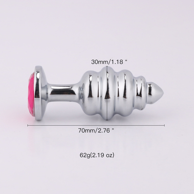 Gioielli a spirale Pioggia anale Sex Toys Metal Pioggia anale Butt stimolazione Gay stimolazione per adulti