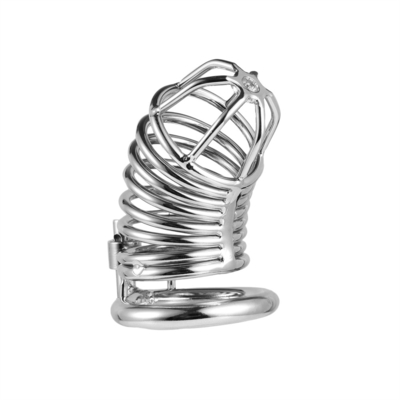 Metal Chastity Penis Cock Cage Uomini Bondage Penis Lock Chastity Time Delay Cages Dispositivo Per Uomini