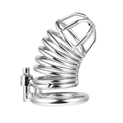 Metal Chastity Penis Cock Cage Uomini Bondage Penis Lock Chastity Time Delay Cages Dispositivo Per Uomini