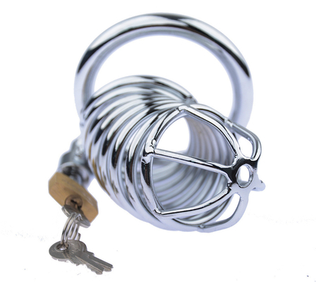 Metal Chastity Penis Cock Cage Uomini Bondage Penis Lock Chastity Time Delay Cages Dispositivo Per Uomini