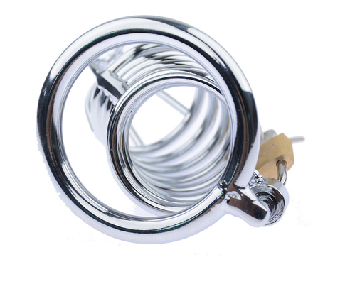 Metal Chastity Penis Cock Cage Uomini Bondage Penis Lock Chastity Time Delay Cages Dispositivo Per Uomini
