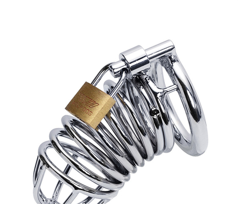 Metal Chastity Penis Cock Cage Uomini Bondage Penis Lock Chastity Time Delay Cages Dispositivo Per Uomini