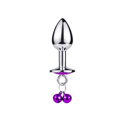 Giocattoli di sesso anale chiusura culo in acciaio inossidabile cristallo 3pcs Set metallo chiusura anale con campana