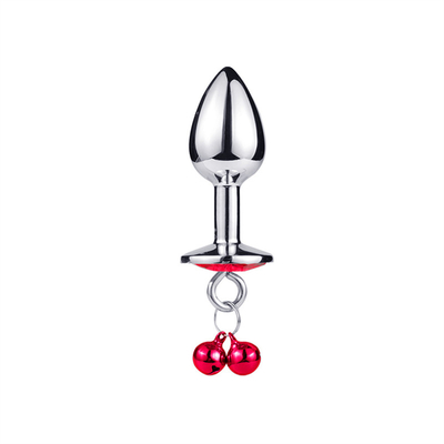 Giocattoli di sesso anale chiusura culo in acciaio inossidabile cristallo 3pcs Set metallo chiusura anale con campana