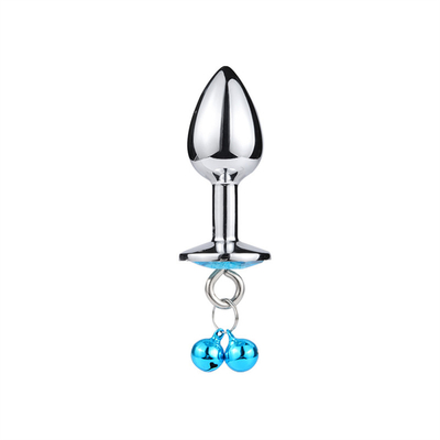 Giocattoli di sesso anale chiusura culo in acciaio inossidabile cristallo 3pcs Set metallo chiusura anale con campana