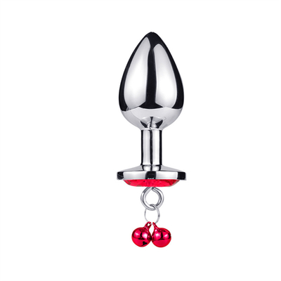 Giocattoli di sesso anale chiusura culo in acciaio inossidabile cristallo 3pcs Set metallo chiusura anale con campana