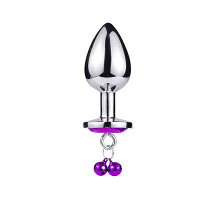 Giocattoli di sesso anale chiusura culo in acciaio inossidabile cristallo 3pcs Set metallo chiusura anale con campana
