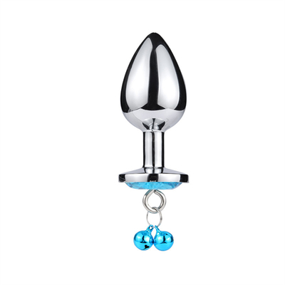 Giocattoli di sesso anale chiusura culo in acciaio inossidabile cristallo 3pcs Set metallo chiusura anale con campana