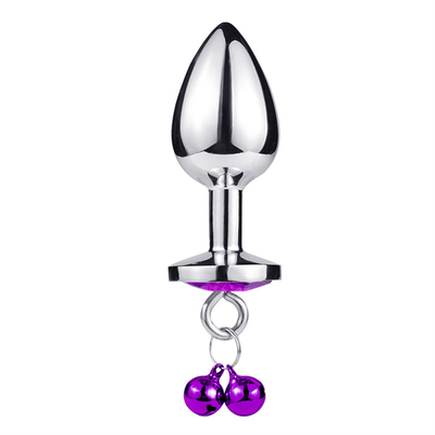 Giocattoli di sesso anale chiusura culo in acciaio inossidabile cristallo 3pcs Set metallo chiusura anale con campana