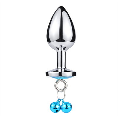 Giocattoli di sesso anale chiusura culo in acciaio inossidabile cristallo 3pcs Set metallo chiusura anale con campana