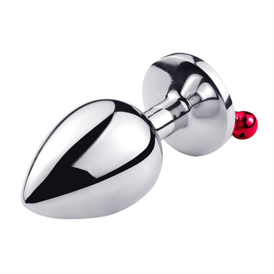 Giocattoli di sesso anale chiusura culo in acciaio inossidabile cristallo 3pcs Set metallo chiusura anale con campana