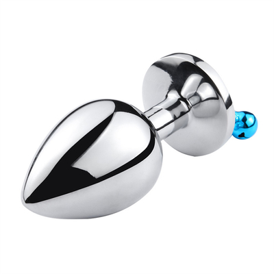 Giocattoli di sesso anale chiusura culo in acciaio inossidabile cristallo 3pcs Set metallo chiusura anale con campana