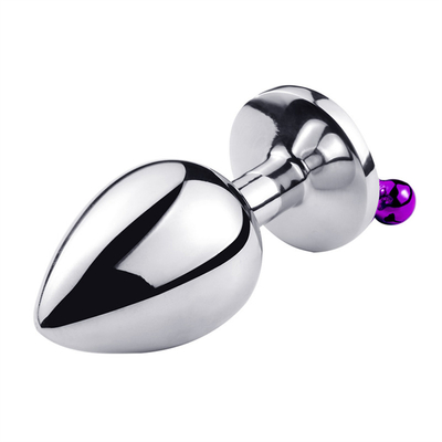 Giocattoli di sesso anale chiusura culo in acciaio inossidabile cristallo 3pcs Set metallo chiusura anale con campana