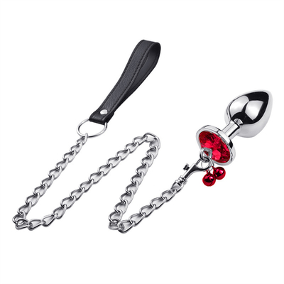 Giocattoli di sesso anale chiusura culo in acciaio inossidabile cristallo 3pcs Set metallo chiusura anale con campana