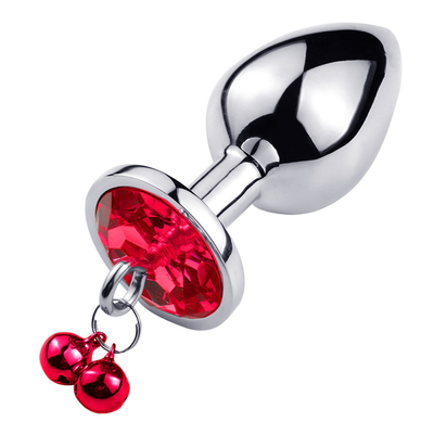 Giocattoli di sesso anale chiusura culo in acciaio inossidabile cristallo 3pcs Set metallo chiusura anale con campana