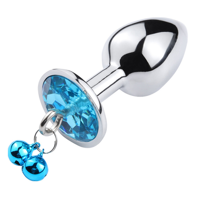 Giocattoli di sesso anale chiusura culo in acciaio inossidabile cristallo 3pcs Set metallo chiusura anale con campana
