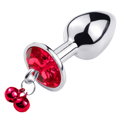Giocattoli di sesso anale chiusura culo in acciaio inossidabile cristallo 3pcs Set metallo chiusura anale con campana