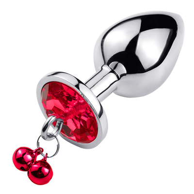 Giocattoli di sesso anale chiusura culo in acciaio inossidabile cristallo 3pcs Set metallo chiusura anale con campana