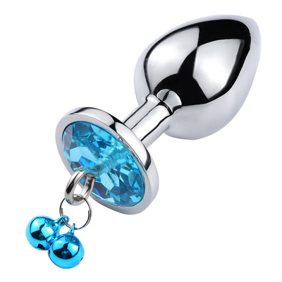 Giocattoli di sesso anale chiusura culo in acciaio inossidabile cristallo 3pcs Set metallo chiusura anale con campana