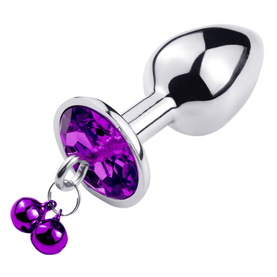 Giocattoli di sesso anale chiusura culo in acciaio inossidabile cristallo 3pcs Set metallo chiusura anale con campana