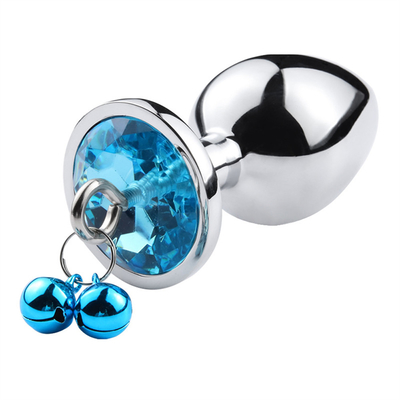 Giocattoli di sesso anale chiusura culo in acciaio inossidabile cristallo 3pcs Set metallo chiusura anale con campana