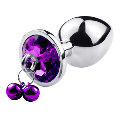 Giocattoli di sesso anale chiusura culo in acciaio inossidabile cristallo 3pcs Set metallo chiusura anale con campana