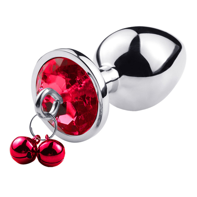 Giocattoli di sesso anale chiusura culo in acciaio inossidabile cristallo 3pcs Set metallo chiusura anale con campana