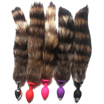 Indossabile Comodo Anal Plug giocattoli Silicone Fox Tail Anal Plug Tail Anal Toys Donne