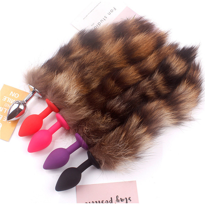 Indossabile Comodo Anal Plug giocattoli Silicone Fox Tail Anal Plug Tail Anal Toys Donne