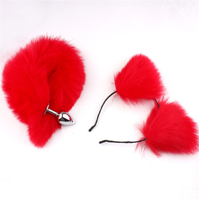Nuovo stile Fox Tail anal plug giocattoli, anal butt plug, coda anal plug per le donne fancy cat kitty costume orecchio festa capelli testa