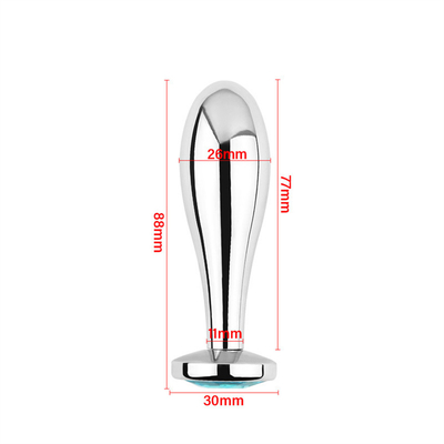 Black Hot Metal Anal Plug Per Donne culo e vagina Sex Toys