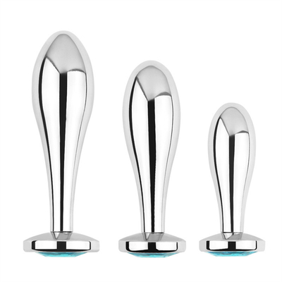 Black Hot Metal Anal Plug Per Donne culo e vagina Sex Toys