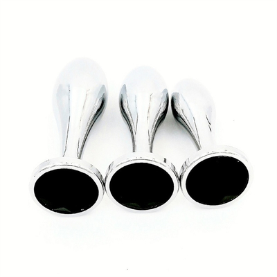 Black Hot Metal Anal Plug Per Donne culo e vagina Sex Toys
