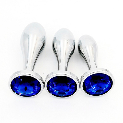 Black Hot Metal Anal Plug Per Donne culo e vagina Sex Toys