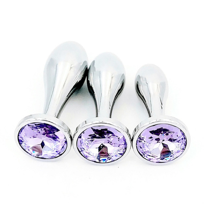 Black Hot Metal Anal Plug Per Donne culo e vagina Sex Toys