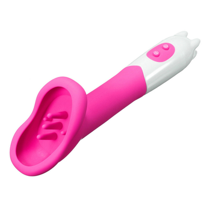 12 velocità Vibratore della lingua Stimulatore del clitoride Pompa vaginale Massaggio pennello