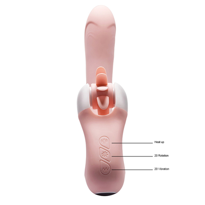 Vibratore per riscaldamento intelligente per clitoridi per le lingue per rotazione Vibratore per giocattoli sessuali per donne