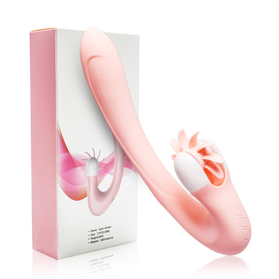 Vibratore per riscaldamento intelligente per clitoridi per le lingue per rotazione Vibratore per giocattoli sessuali per donne