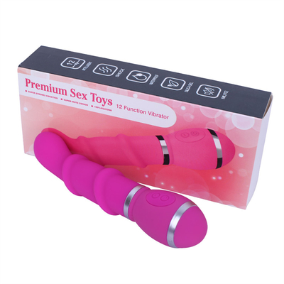 Vibratore di massaggio vaginale a 12 velocità in silicone a forma di bruco per giocattolo sessuale femminile