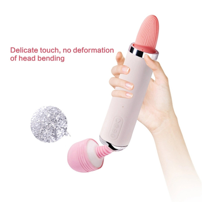 Dual Heed AV Bastone Lingua Lissando Suczione Vibratore Vibratore Vagina Massaggio Vibratore Masturbazione Femminile