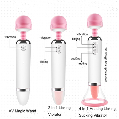 Dual Heed AV Bastone Lingua Lissando Suczione Vibratore Vibratore Vagina Massaggio Vibratore Masturbazione Femminile