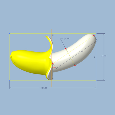 Bananella in forma di giocattoli sessuali per adulti Vibratore per leccare la vagina del punto G per le donne