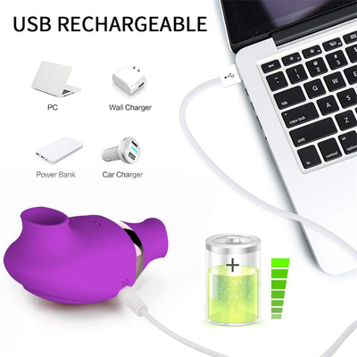 USB ricaricabile silicone clitoride vibratore succhiare capezzole leccare vibratore giocattoli sessuali per donne