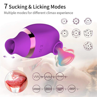 USB ricaricabile silicone clitoride vibratore succhiare capezzole leccare vibratore giocattoli sessuali per donne