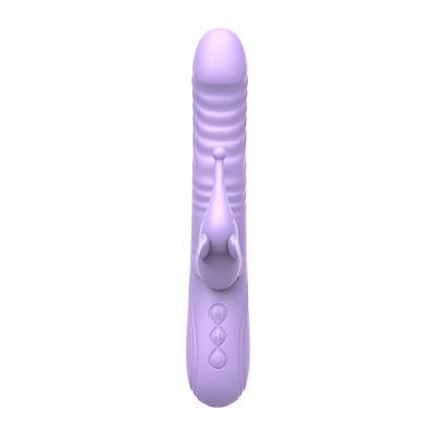 Vibratore di coniglio a riscaldamento estensibile in silicone stimolante del clitoride G-spot giocattoli sessuali femminili Vibratore di coniglio per donna vagina