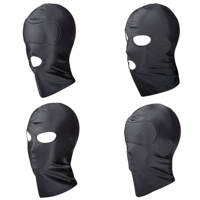 Giocattoli sexy bocca aperta occhio schiavitù festa maschera cosplay copricapo gioco per adulti per coppie uomo bdsm feticcio maschera cappuccio