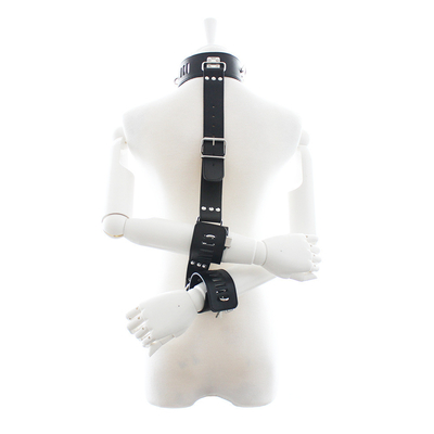 Bondage Harness Moda Collare Gotico, PU Sexy Punk Choker con Dangle di Cuore in Lega per Donna