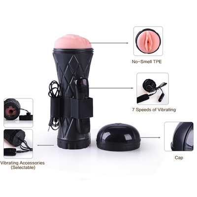 3D Vibrating Masturbazione Pussy Cup Sex Toys Per Uomo