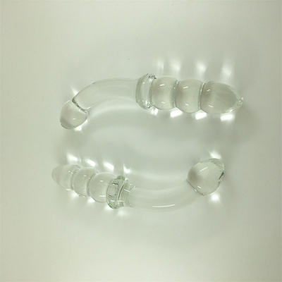 Dildo di vetro pene cristallino anal perline culo plug di vetro dildo per donne